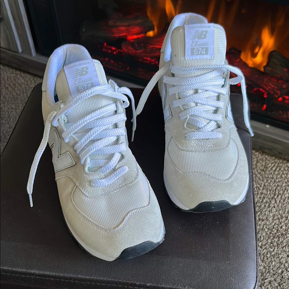 New Balance 574 White Sneakers